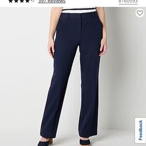 Worthington Women's Dark Blue Wide Leg Pants
